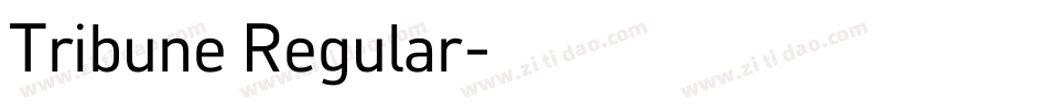 Tribune Regular字体转换